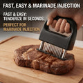 Premium 48 Needle Stainless Steel Meat Tenderizer with Safety Lock