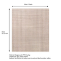 Premium 3 Pack Black Non-Stick PTFE Round BBQ Grill Mesh Mats