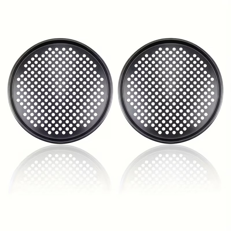 Premium 2 Piece 30.48cm Non-Stick Pizza Crisper Pan Set