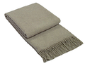 Brighton Throw Blanket - 100% New Zealand Wool, 140W x 200H cm, Beige - SuperSaverAU - view 1