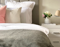 Brighton Throw Blanket - 100% NZ Wool - 140W x 200H cm - Grey - Ethically Sourced - SuperSaverAU - view 2