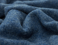 Brighton Throw Blanket - 100% NZ Wool, 140W x 200H cm, Navy, Ethically Sourced - SuperSaverAU - view 2