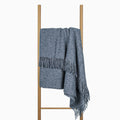 Cambridge Throw Blanket - 100% NZ Wool - 140W x 200H cm - Navy - SuperSaverAU - view 3