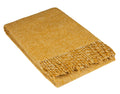 Cambridge Throw Blanket - 100% NZ Wool, 140x200 cm, Mustard, Ethically Sourced - SuperSaverAU - view 1