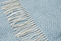 Chiswick Throw Blanket - 140W x 200H cm - Cashmere & Merino Wool Blend, Blue - SuperSaverAU - view 1