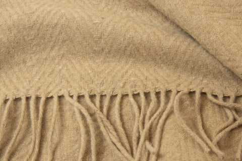 Hampton Merino Wool Blend Throw - Camel - SuperSaverAU - view 2