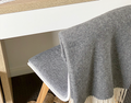 Hampton Merino Wool Blend Throw - Dark Grey, Elegant Blanket - SuperSaverAU - view 2