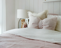 Kensington 10% Cashmere 90% Merino Wool Throw 140x200cm Blush European Woven - SuperSaverAU - view 3