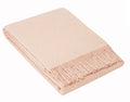 Oxford Throw Blanket - Merino Wool Blend - 140x200 cm - Blush - Ethically Sourced - SuperSaverAU - view 1