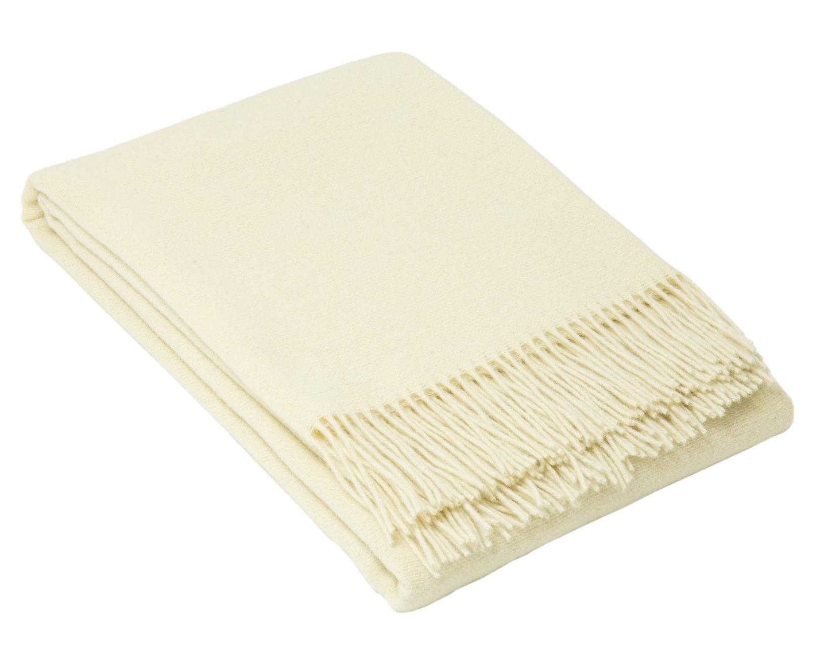 Oxford Throw Blanket - Merino Wool Blend - Ivory - 140W x 200H cm - Ethically Sourced - SuperSaverAU - view 1