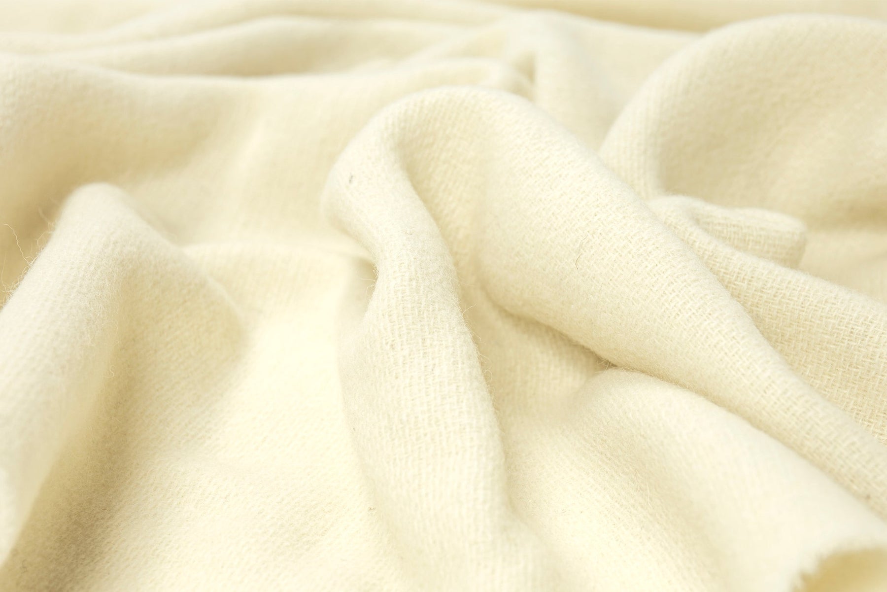Oxford Throw Blanket - Merino Wool Blend - Ivory - 140W x 200H cm - Ethically Sourced - SuperSaverAU - view 2