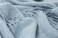 Oxford Throw Blanket - Merino Wool Blend - 140W x 200H cm - Sky Blue - SuperSaverAU - view 2