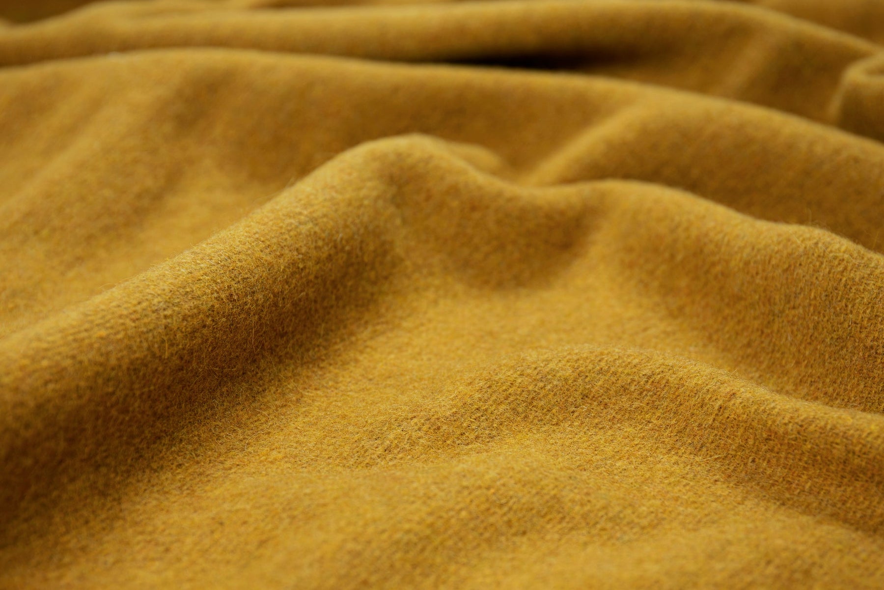 Oxford Throw Blanket - Merino Wool Blend - Mustard - 140W x 200H cm - SuperSaverAU - view 2