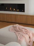 Paddington Throw Blanket - Fine Wool Blend - Blush - SuperSaverAU - view 2
