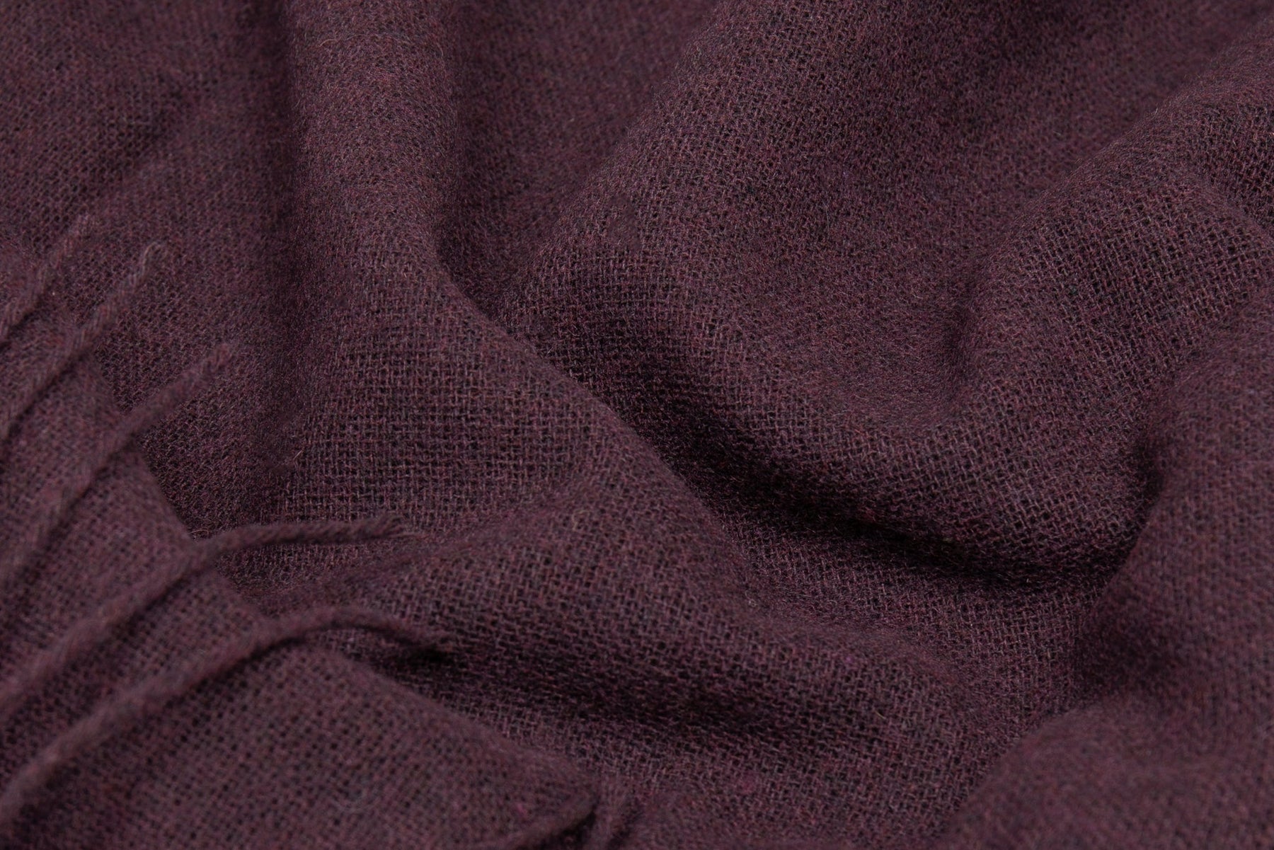 Paddington Throw Blanket - Merino Wool Blend, 140W x 200H cm, Plum - SuperSaverAU - view 1