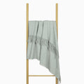 Paddington Throw Blanket - Merino Wool Blend, 140W x 200H cm, Light Grey - SuperSaverAU - view 3