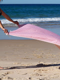 Portsea Pure Turkish Cotton Towel - Rose, 100 x 180cm, Quick Drying - SuperSaverAU - view 5