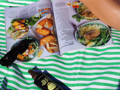 Portsea Pure Turkish Cotton Beach Towel - Mint, 100 x 180cm, Quick Drying