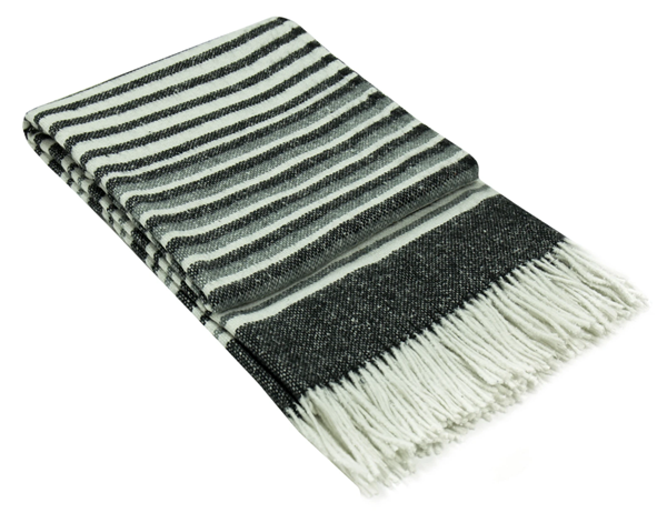 Richmond Throw Blanket - Reclaimed Wool Blend, 130x180 cm, Ethically Sourced