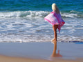 Sorrento Pure Turkish Cotton Beach Towel - Quick Drying, 95 x 175cm, Candy - SuperSaverAU - view 4