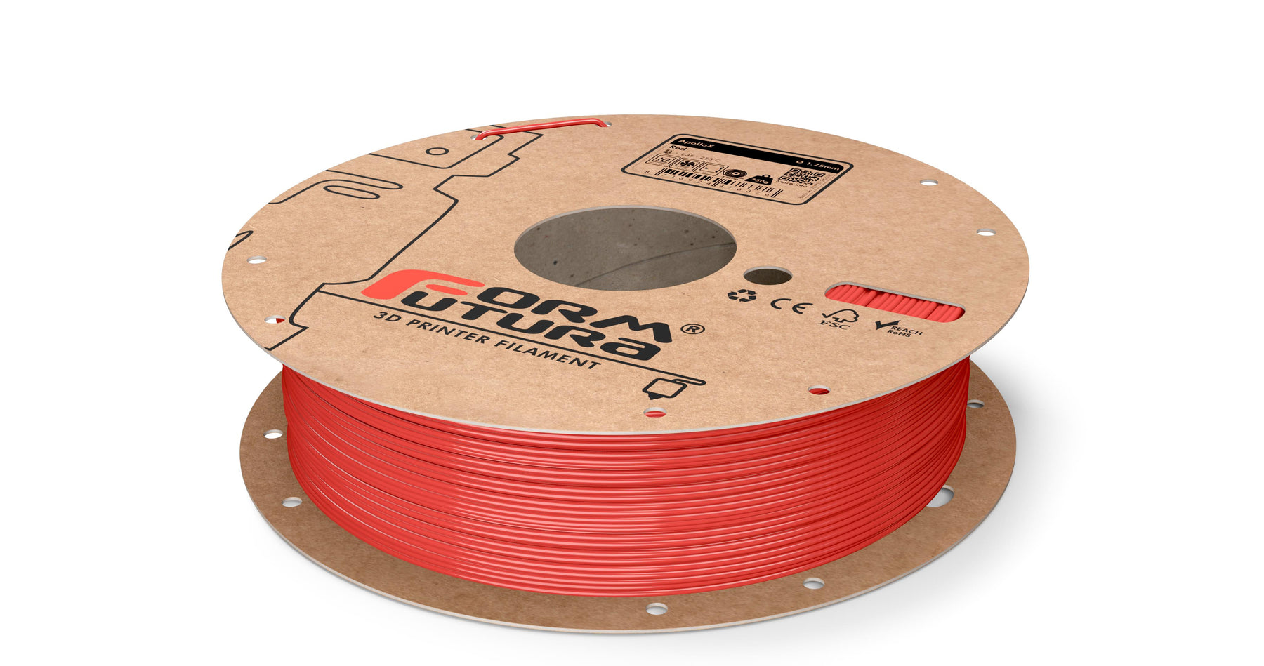 ApolloX™ ASA Filament 1.75mm Red 750g - UV Resistant, Warp-Free Printing - SuperSaverAU - view 1