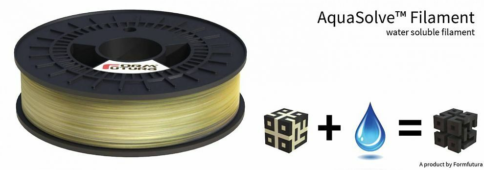 AquaSolve PVA 1.75mm Natural Water-Soluble Support Filament 300g