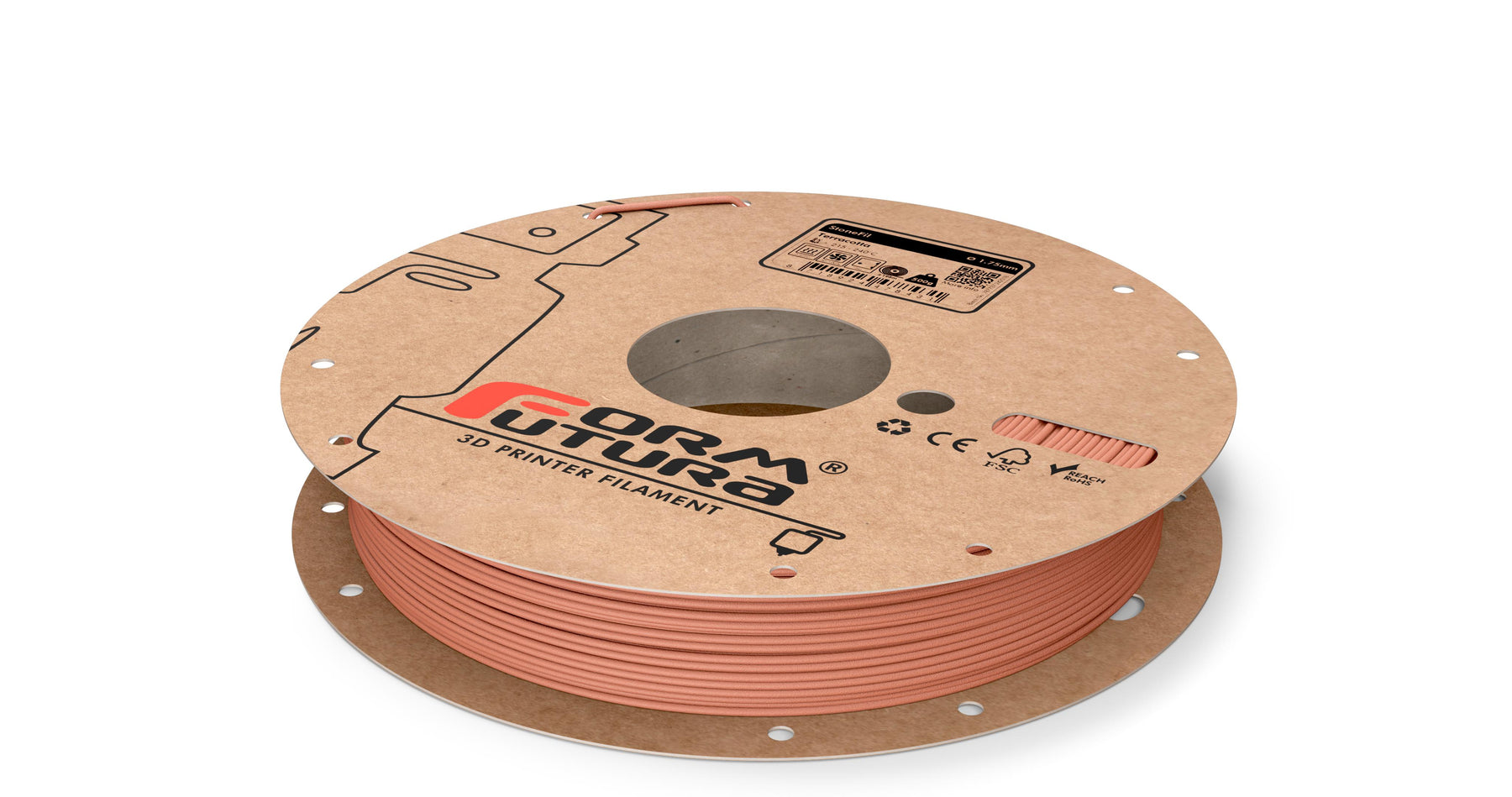 StoneFil 1.75mm Terracotta 500g PLA-based 3D Printer Filament, Matte Finish - SuperSaverAU - view 1