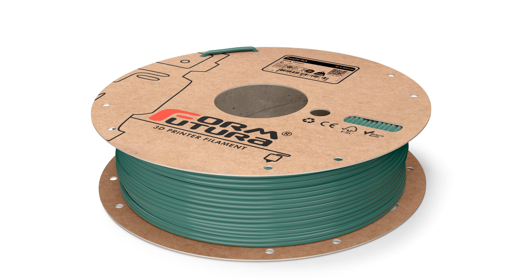 EasyFil PLA 2.85mm Dark Green 750g Biodegradable 3D Printer Filament - SuperSaverAU - view 1