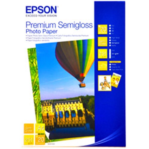 Epson Premium Semigloss Photo Paper A4 20 Sheets 251gsm - SuperSaverAU - view 1