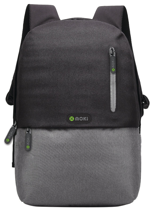 MOKI Odyssey Backpack - Fits 15.6" Laptop, 8 Pockets, Padded Straps, 44x30x10 cm