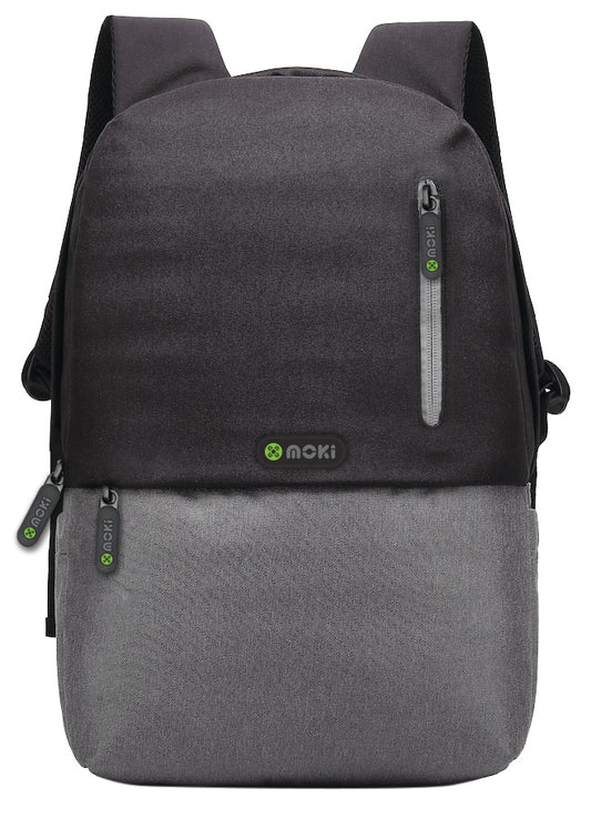MOKI Odyssey Backpack - Fits 15.6" Laptop, 8 Pockets, Padded Straps, 44x30x10 cm