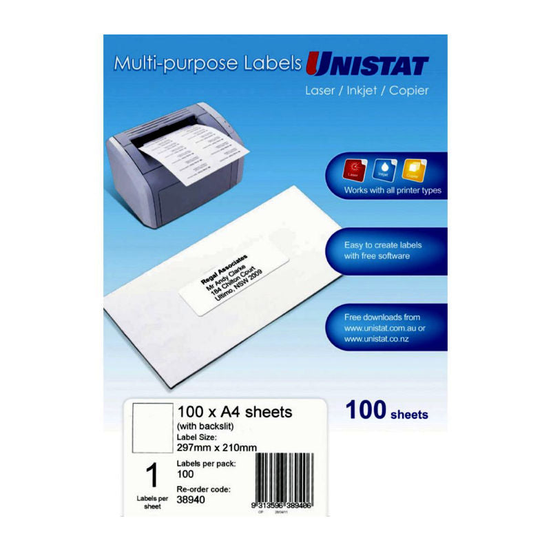 AVERY Lip Label 24Up 70X36 Bx100 - Ideal for Organizing and Labeling - SuperSaverAU - view 1