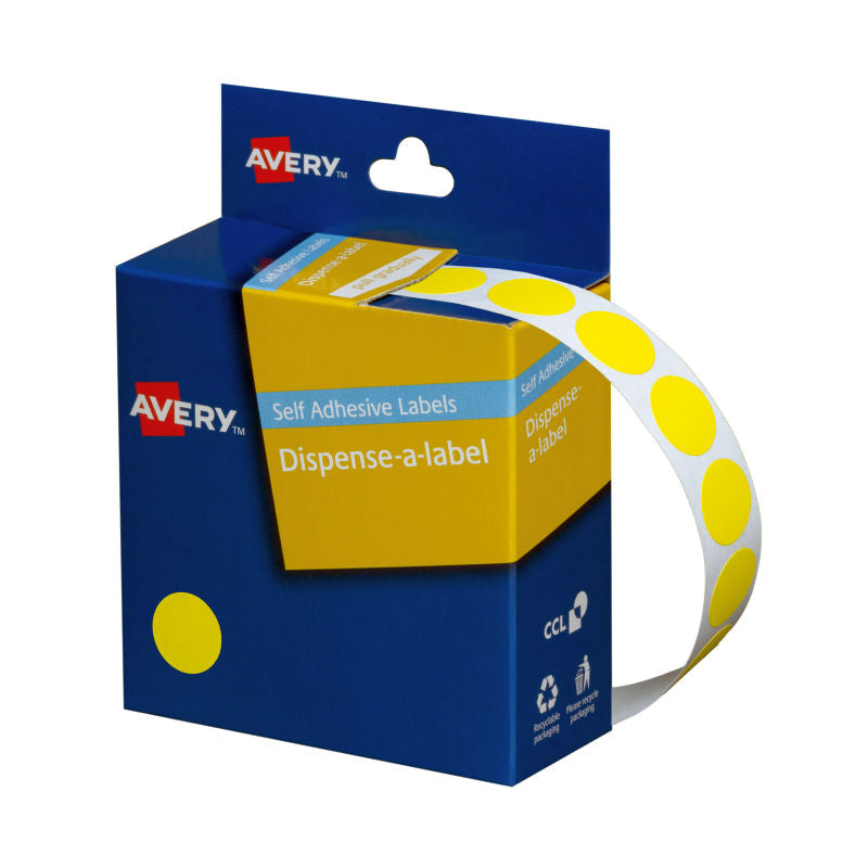 AVERY Display Yellow 14mm Roll 1050 - Ideal for Labeling and Organizing - SuperSaverAU - view 1