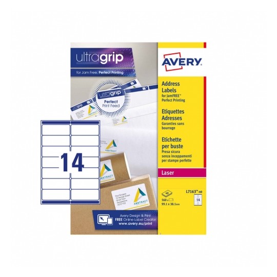 AVERY Labels L7163 Removable Multipurpose 14Up Pack of 350, Easy Peel - SuperSaverAU - view 1