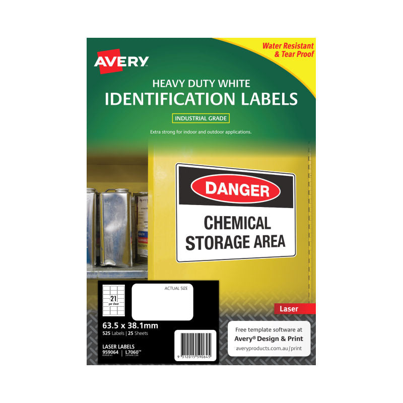 AVERY Laser Label L7060 21Up Pack of 25 - SuperSaverAU - view 3
