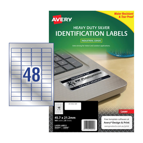 AVERY Laser Label HD L6009 48Up Pack of 20 - SuperSaverAU - view 1