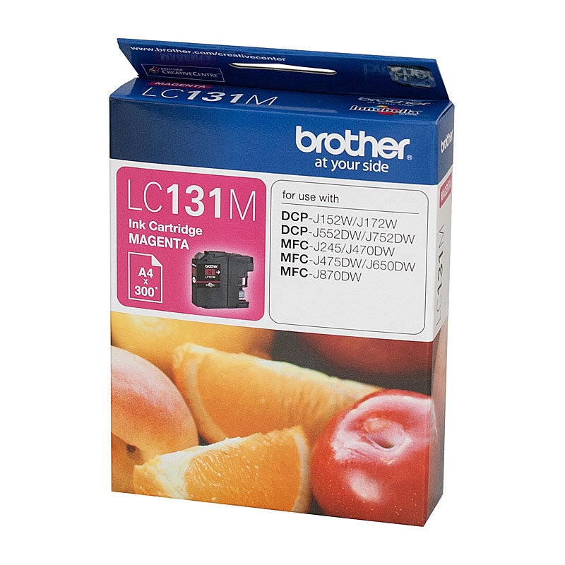 Brother Magenta Ink Cartridge LC-131M 300 Pages for DCP-J152W/J172W/J552DW/MFC-J245 Series - SuperSaverAU - view 1