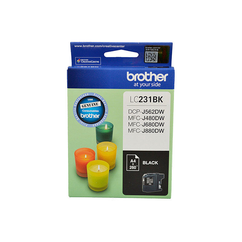 Brother Black Ink Cartridge LC231 for DCPJ and MFCJ Series Printers 260 Page Yield - SuperSaverAU - view 1