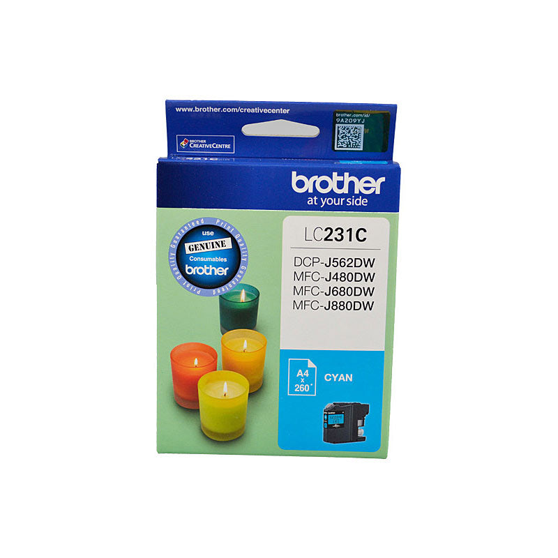 Brother Cyan Ink Cartridge LC231 - 260 Pages for DCPJ & MFCJ Printers - SuperSaverAU - view 1