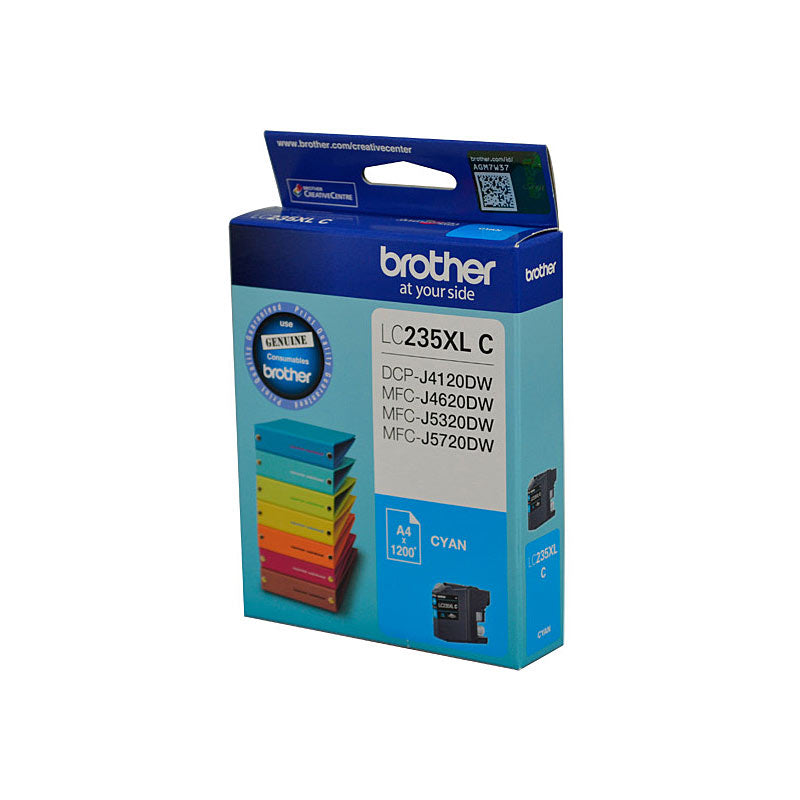 Brother LC235XL Cyan Ink Cartridge Up to 1200 Page Yield for Multiple Models - SuperSaverAU - view 1