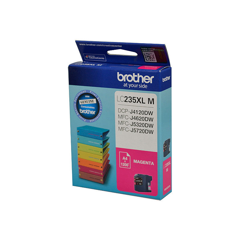 Brother Genuine LC235XL Magenta Ink Cartridge 1200 Page Yield for DCP J4120DW Series - SuperSaverAU - view 1