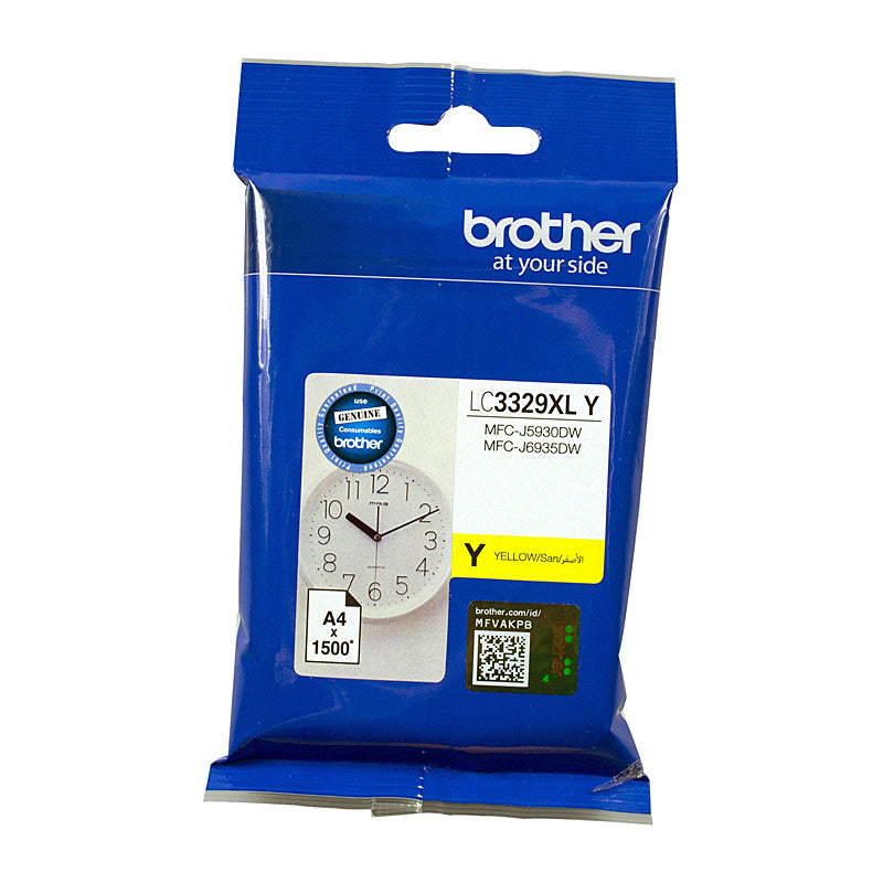 Brother Yellow Ink Cartridge LC3329XL for MFC J5930DW, J6935DW Up to 1,500 Pages - SuperSaverAU - view 1