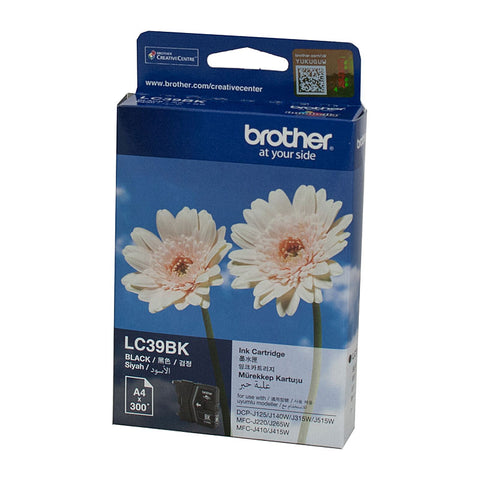 Brother Black Ink Cartridge LC-39 300 Pages for DCP-J125/J315W/J515W MFC-J220/J265W/J410 - SuperSaverAU - view 1