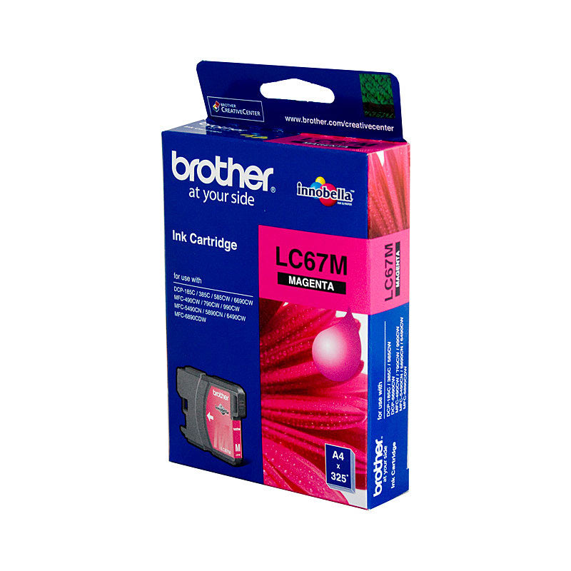 Brother Magenta Ink Cartridge LC-67M - 325 Pages for DCP & MFC Printers - SuperSaverAU - view 2