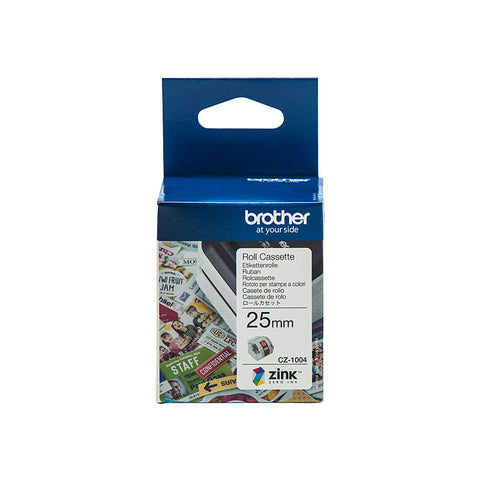 Brother Labels CZ-1004 Premium Quality for POS Stations, 25mm Wide - SuperSaverAU - view 1