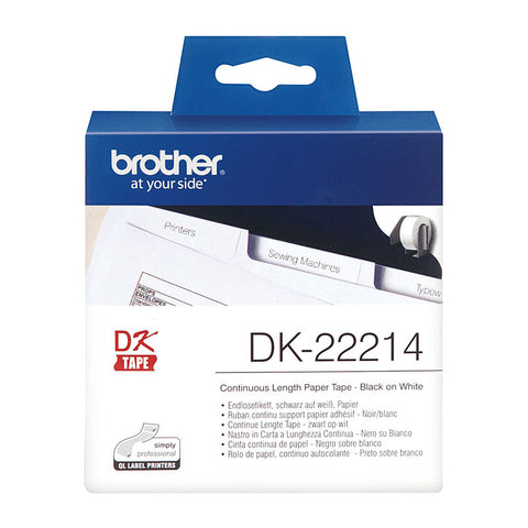 Brother Labels DK-22214, Premium Quality for POS Stations, 1 Roll - SuperSaverAU - view 1