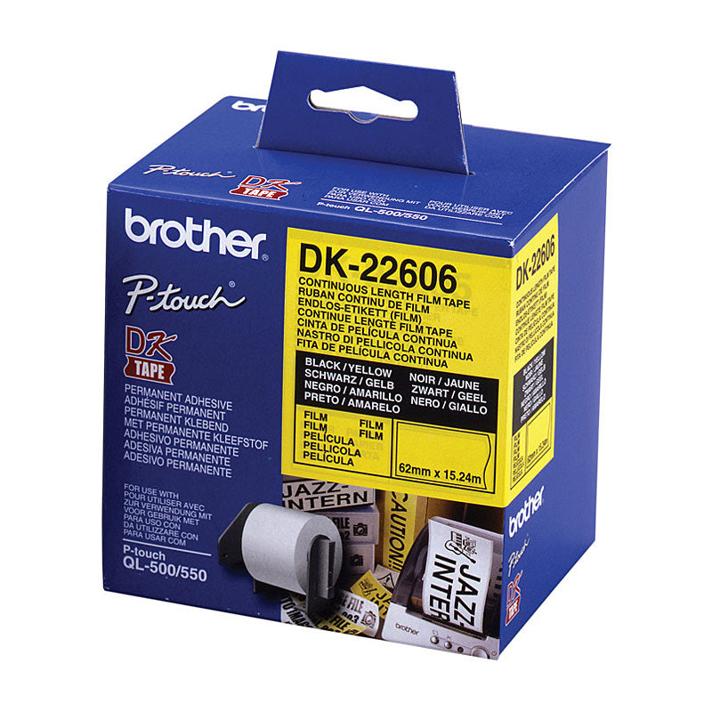 BROTHER DK22606 Yellow Roll - SuperSaverAU - view 1