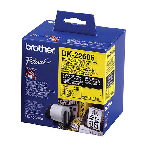 BROTHER DK22606 Yellow Roll - SuperSaverAU - view 1