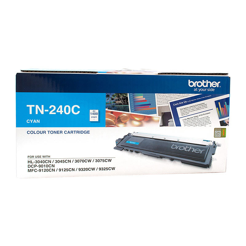 Brother TN-240C Colour Laser Toner - Cyan, Up to 1400 Pages - SuperSaverAU - view 1