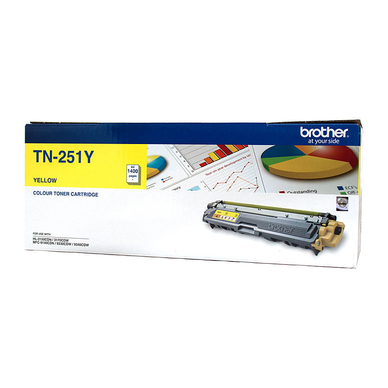 Brother Yellow Laser Toner Cartridge 1,400 Pages for HL-3150CDN/3170CDW MFC-9140CDN/9330CDW/9335CDW/9340CDW DCP-9015CDW - SuperSaverAU - view 1